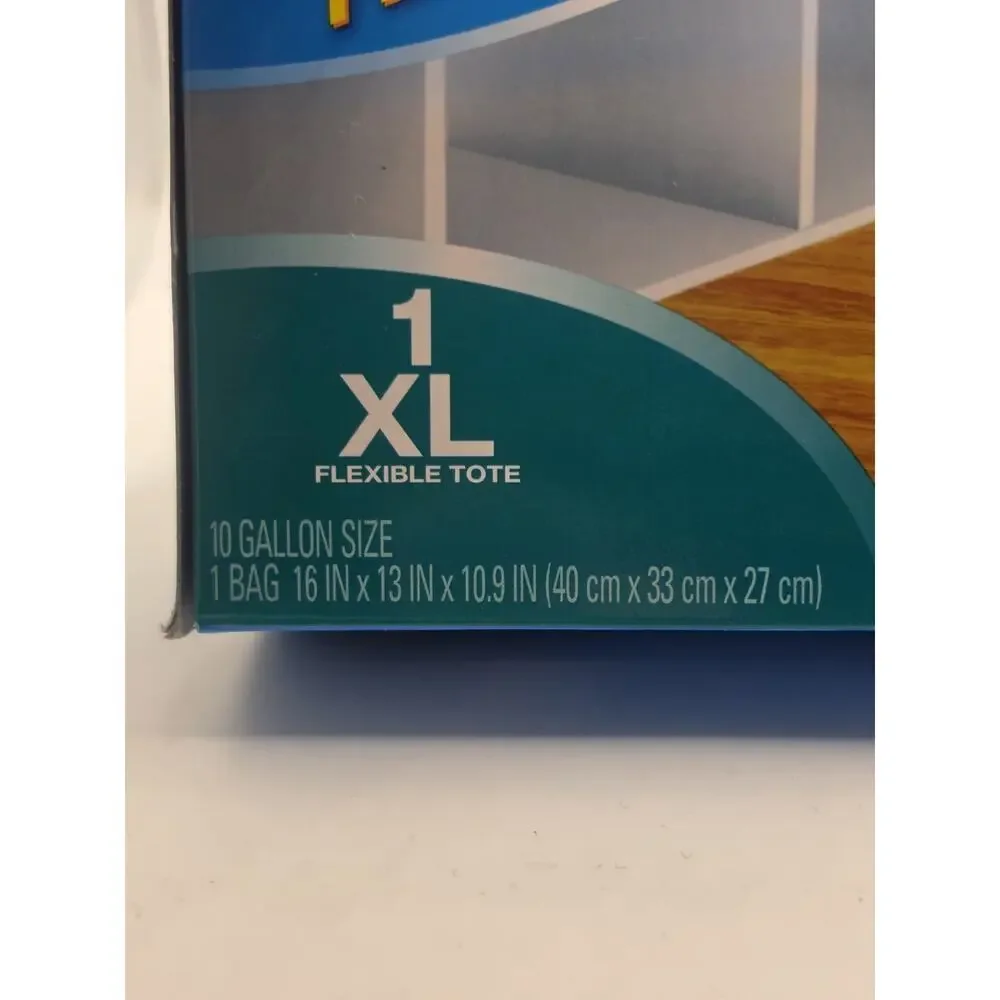 Ziploc XL X-Large Flexible Storage Tote 10 Gallon Clear Plastic Sealed